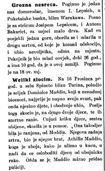 Grozna nesreća i veliki zločin